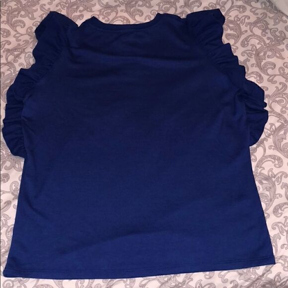 Drew Small Anthropologie Flutter Sleeve Shirt - Picture 5 of 5